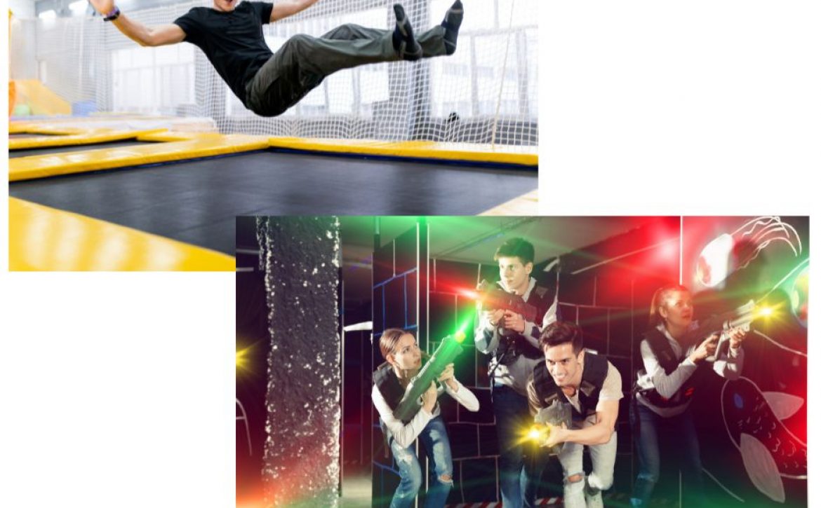 trampoline and laser tag