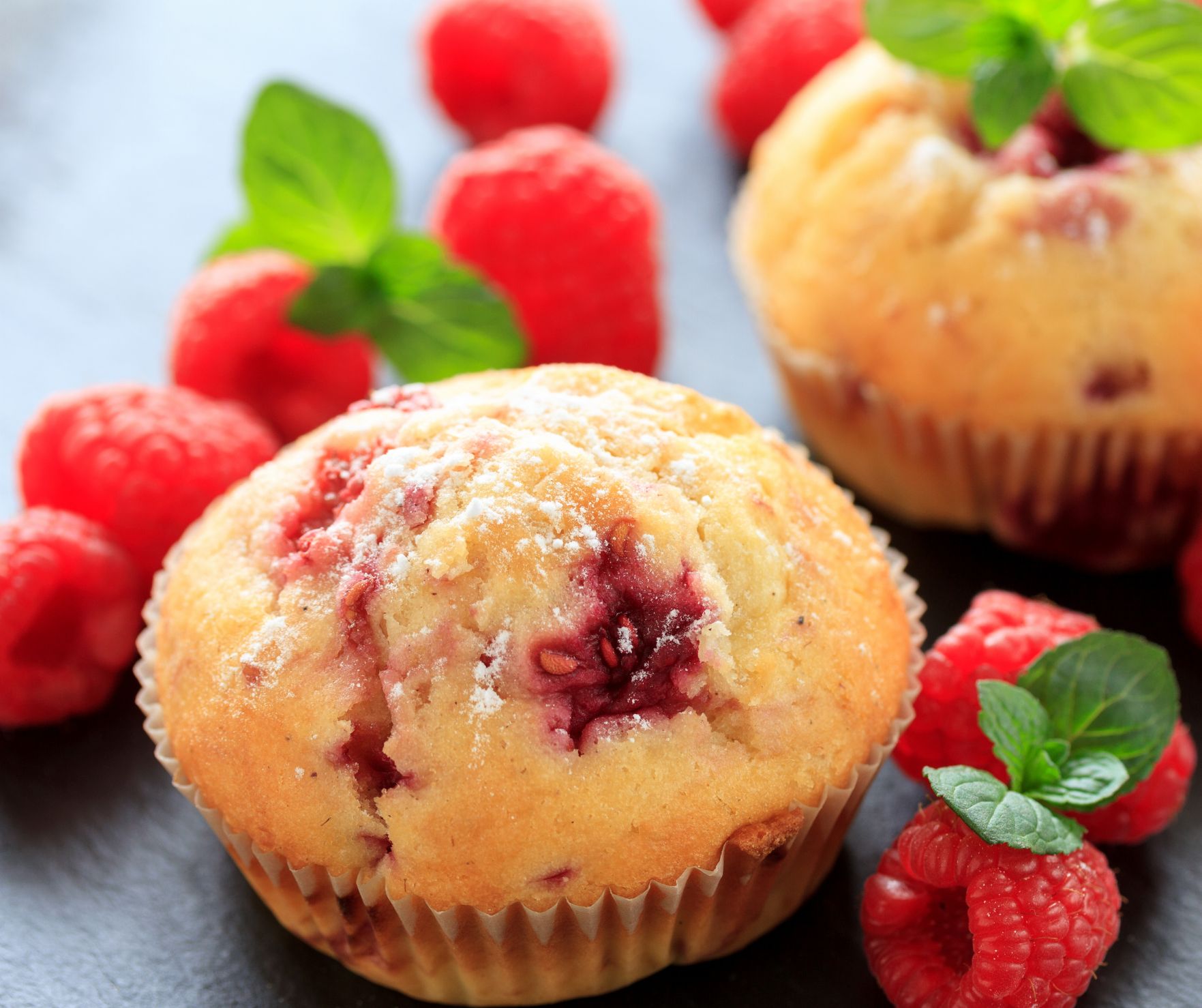 raspberry chocolate muffins